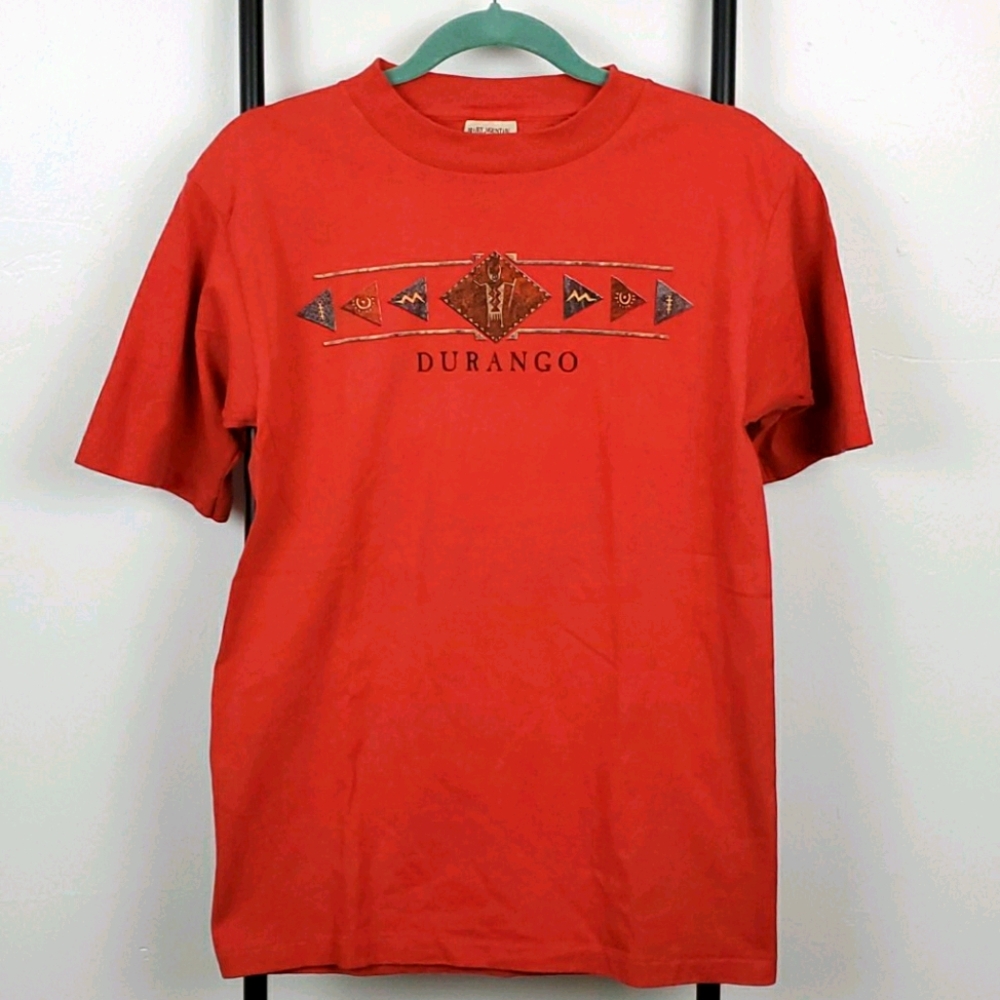 Vintage Prairie Mountain graphic cotton t-shirt size M